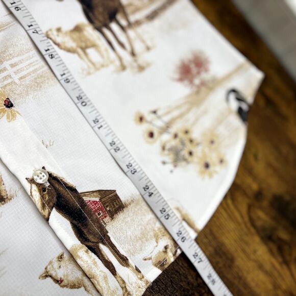 Natural Reflections Size L Short Sleeve Top Baby Farm Animals Western Cowgirl - Picture 13 of 16